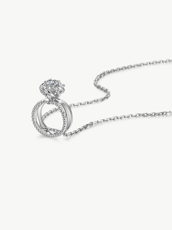 ONESWEAR MiniRing Necklace (Rose Fountain)