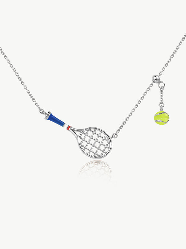 ONESWEAR Tennis Racquet Necklace (Blue)