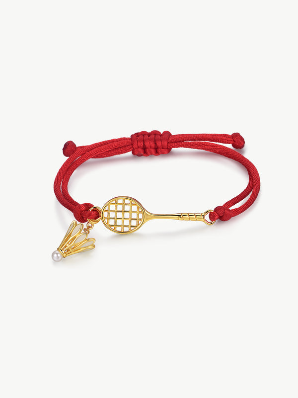 ONESWEAR Badminton Racket Cord Bracelet (Red)