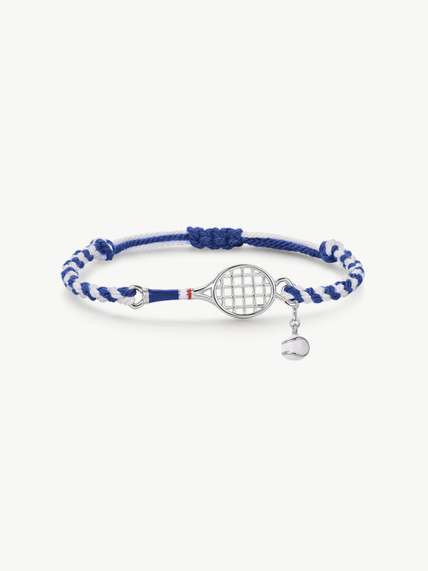 ONESWEAR Tennis Racquet Cord Bracelet (Blue)